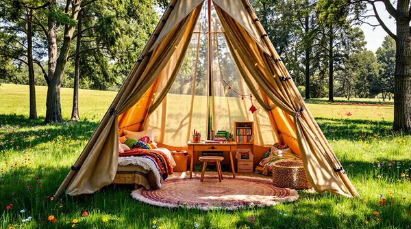 Idées créatives pour aménager une chambre tipi pour enfants